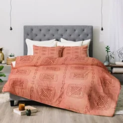 Deny Designs Schatzi Brown Mudcloth Comforter Set Terracotta -Baxton Studio Store GUEST fa51700e b9d0 4017 bcac bb071bde0680