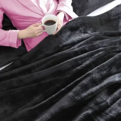 Solid Faux Fur 100% Polyester Duvet Set Black - Betseyville -Baxton Studio Store GUEST fa81f919 3bec 4cf3 a379 d85b81feb115