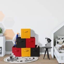 Sorbus 6pk Home Storage Bundle Drawer And Closet Bins Yellow Red Navy -Baxton Studio Store GUEST faca5ca4 8dbd 440a 8f52 e85246ffcb89