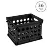 Sterilite 16959012 Stackable Storage Organizer Mini Crate Set With Integrated Handles For Home, Office, Dorm, And Classroom Storage, Black, 36 Pack 1 Sterilite 16959012 Stackable Storage Organizer Mini Crate Set With Integrated Handles For Home, Office, Dorm, And Classroom Storage, Black, 36 Pack -Baxton Studio Store GUEST fb464f2d a903 4b1a 8315 450e4d95757b