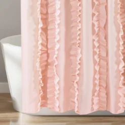 Belle Shower Curtain Blush - Lush Décor -Baxton Studio Store GUEST fb9f280d 27e1 4b5e 908c 58dc8df23079