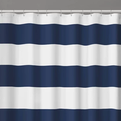 Porter Striped Shower Curtain Navy - Zenna Home 5 Porter Striped Shower Curtain Navy - Zenna Home - Image 3