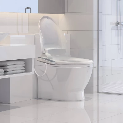 SB-2000WR Electric Bidet Toilet Seat For Round Toilets White - SmartBidet 4 SB-2000WR Electric Bidet Toilet Seat For Round Toilets White - SmartBidet - Image 2