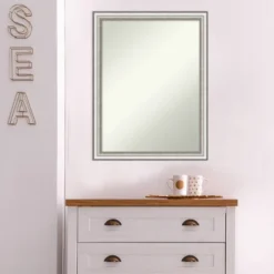 21" X 27" Non-Beveled Salon Silver Narrow Bathroom Wall Mirror - Amanti Art 15 21" X 27" Non-Beveled Salon Silver Narrow Bathroom Wall Mirror - Amanti Art -Baxton Studio Store GUEST fd277c4a 5b56 4aa7 886f dc00591cd841