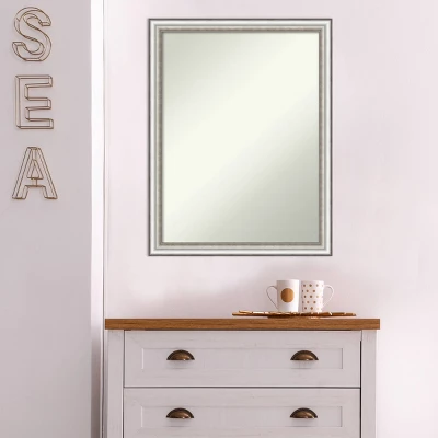 21" X 27" Non-Beveled Salon Silver Narrow Bathroom Wall Mirror - Amanti Art 8 21" X 27" Non-Beveled Salon Silver Narrow Bathroom Wall Mirror - Amanti Art - Image 6
