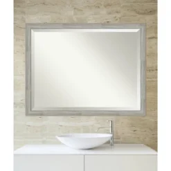 44" X 34" Dove Graywash Framed Bathroom Vanity Wall Mirror - Amanti Art 10 44" X 34" Dove Graywash Framed Bathroom Vanity Wall Mirror - Amanti Art -Baxton Studio Store GUEST fd4f8e8e b863 41a5 91d3 af713b312711