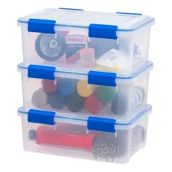 IRIS USA WEATHERPRO Plastic Storage Box With Durable Lid And Seal And Secure Latching Buckles -Baxton Studio Store GUEST fd6eceaa 7d8d 4725 b38e 3333a3742af2