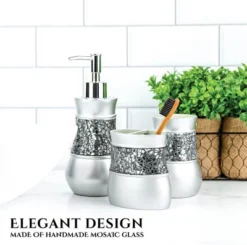 Creative Brushed Nickel 6 Piece Bathroom Accessories Set -Baxton Studio Store GUEST fdaaa409 46b7 4dd0 bf9d 87bcacf65bb7