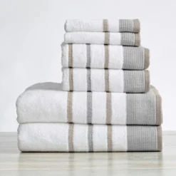 100% Cotton Quick-Dry Decorative Stripe Bath Towel Set 13 100% Cotton Quick-Dry Decorative Stripe Bath Towel Set -Baxton Studio Store GUEST fdcdec00 469a 49d4 9bf3 31c69a7149c4