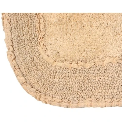 Radiant Collection Cotton Ruffle Pattern Tufted Bath Rug - Home Weavers 4 Radiant Collection Cotton Ruffle Pattern Tufted Bath Rug - Home Weavers - Image 2