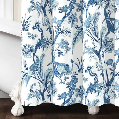 Dolores Shower Curtain Blue - Lush Décor 5 Dolores Shower Curtain Blue - Lush Décor - Image 3