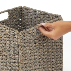 MDesign Woven Seagrass Home Storage Basket For Cube Furniture, 2 Pack 14 MDesign Woven Seagrass Home Storage Basket For Cube Furniture, 2 Pack -Baxton Studio Store GUEST fe98bd76 4248 495b 9aaf 1cbd60d656ca