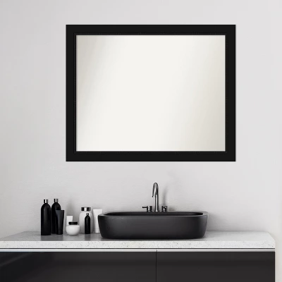 Amanti Art Avon Black Non-Beveled Bathroom Wall Mirror 11 Amanti Art Avon Black Non-Beveled Bathroom Wall Mirror - Image 9