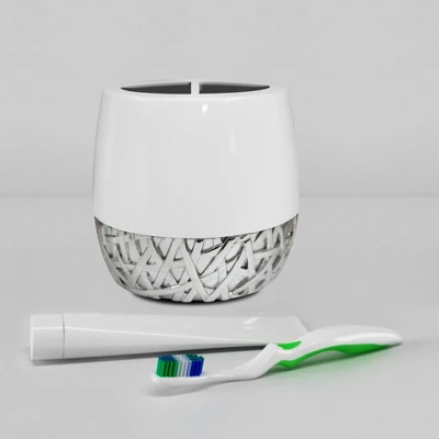 Bali Resin Toothbrush Holder - Nu Steel 5 Bali Resin Toothbrush Holder - Nu Steel - Image 3