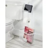 MDesign Metal Free Standing Toilet Paper Stand/Dispenser, Holds Tablet 2 MDesign Metal Free Standing Toilet Paper Stand/Dispenser, Holds Tablet -Baxton Studio Store GUEST ffa79646 cc63 4577 8261 2ed2fa2baacb