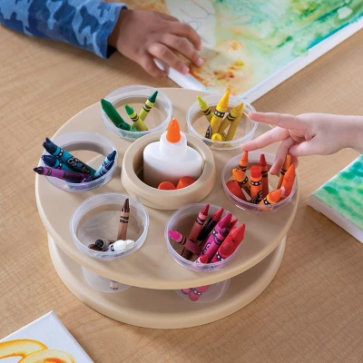 Kaplan Early Learning Spinning Tabletop Art Storage 5 Kaplan Early Learning Spinning Tabletop Art Storage - Image 3