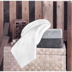 8pc Gracious Turkish Cotton Washcloth Set Purple - Enchante Home